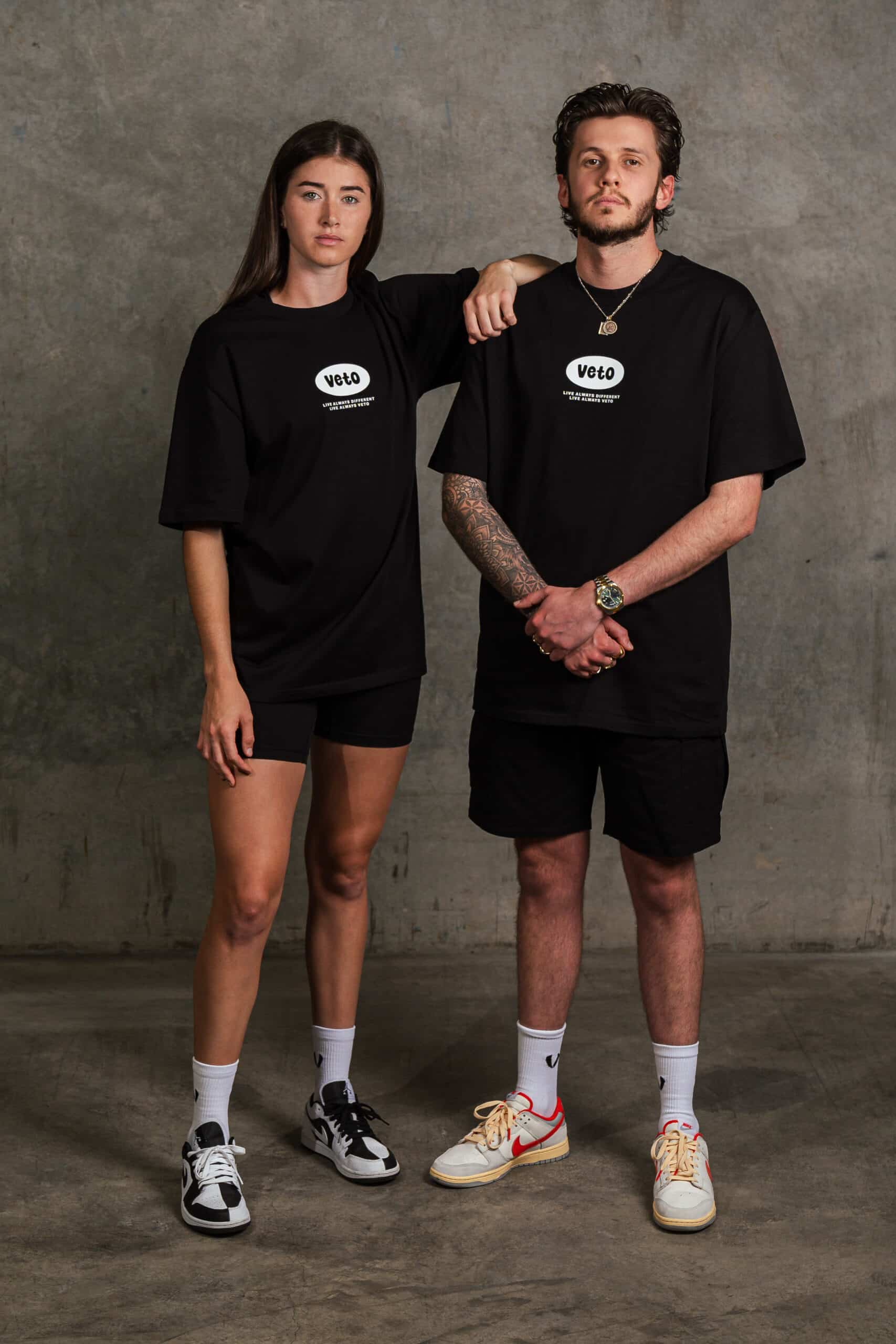 ALWAYS DIFFERENT TEE - BLACK