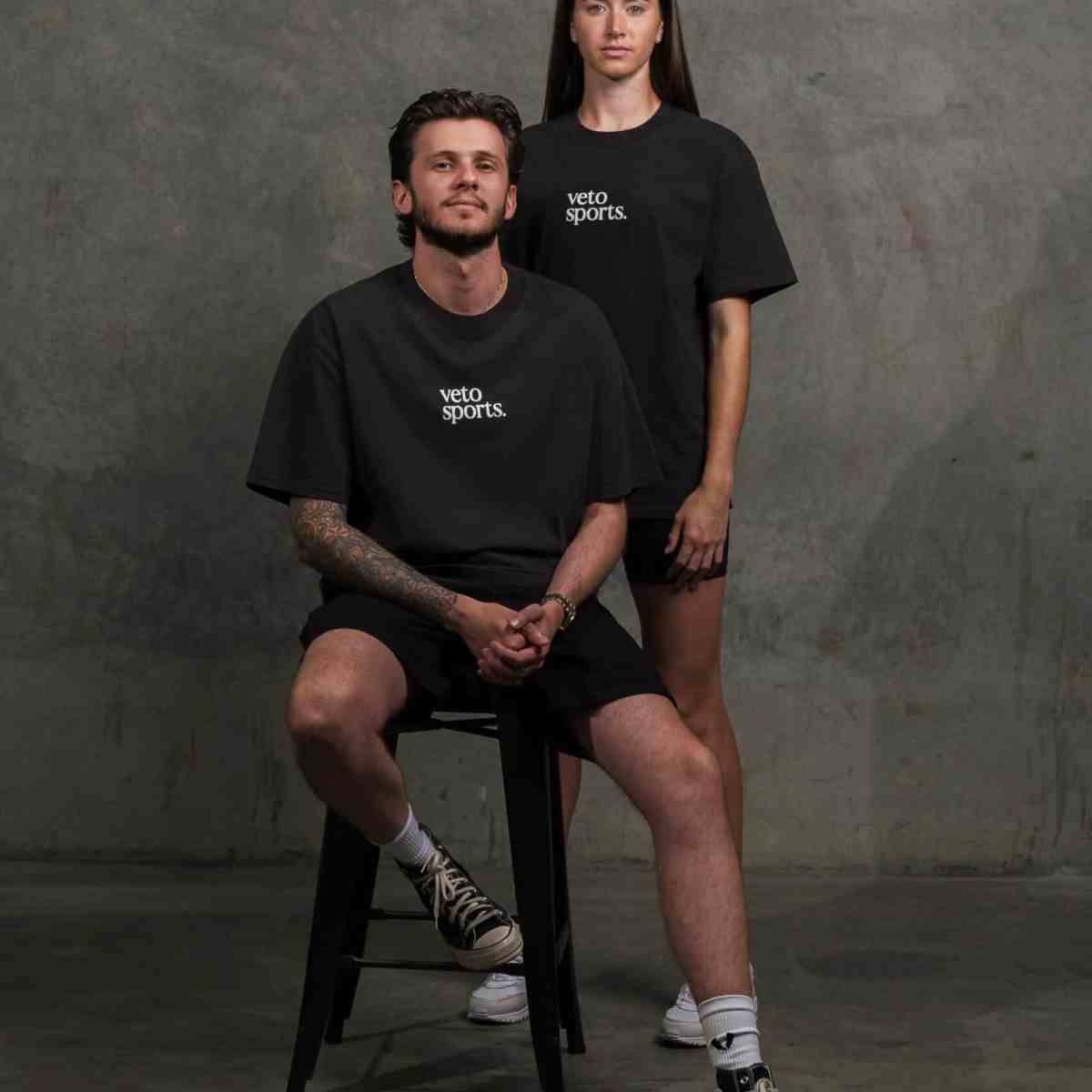 VETO SPORTS SIGNATURE TEE - FADED BLACK