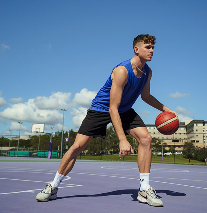 Vault Reversible Basketball Singlet - ROYAL/WHITE - Image 5