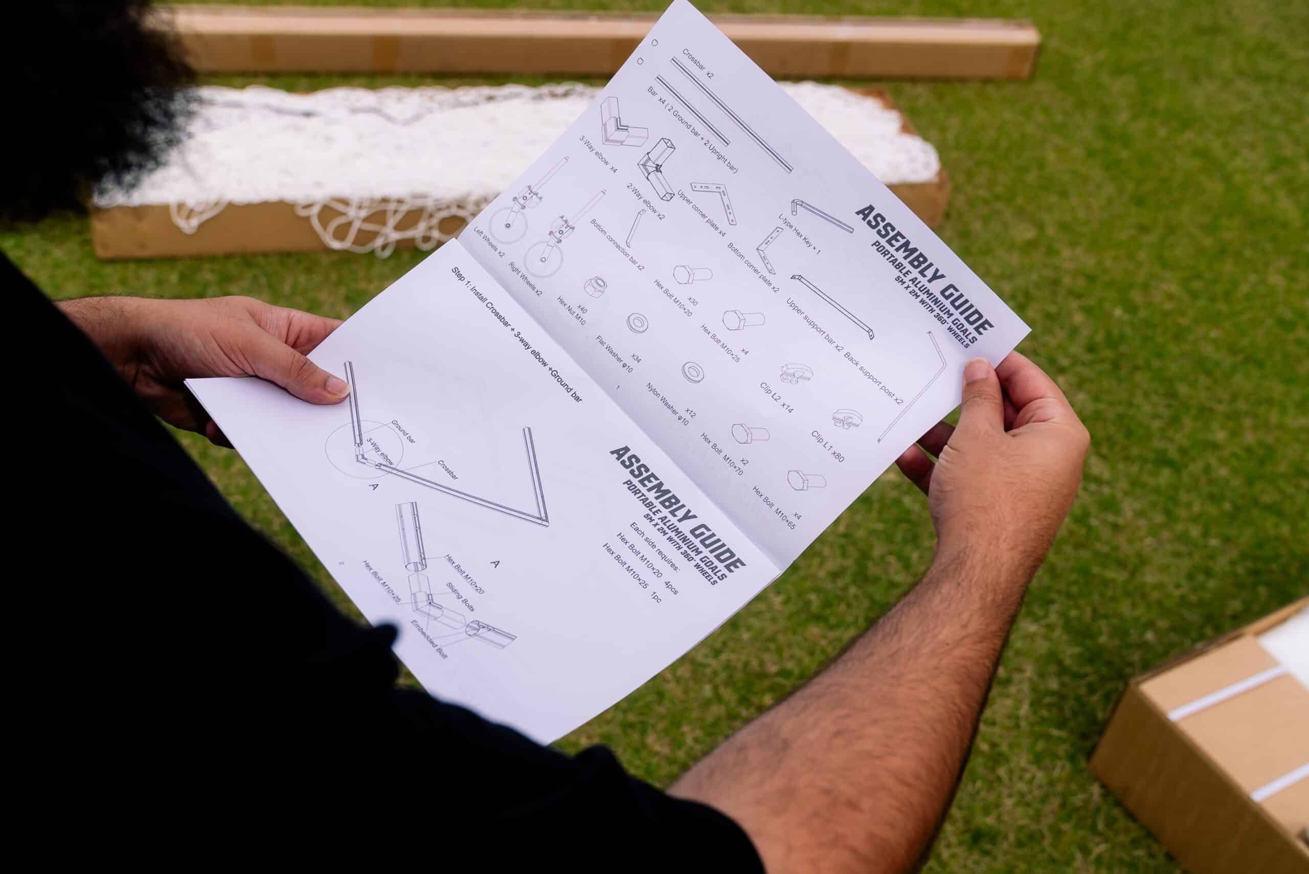 NEXTGEN Portable Aluminium U10 TO U13 Goal w/ 360 Wheels - Image 6