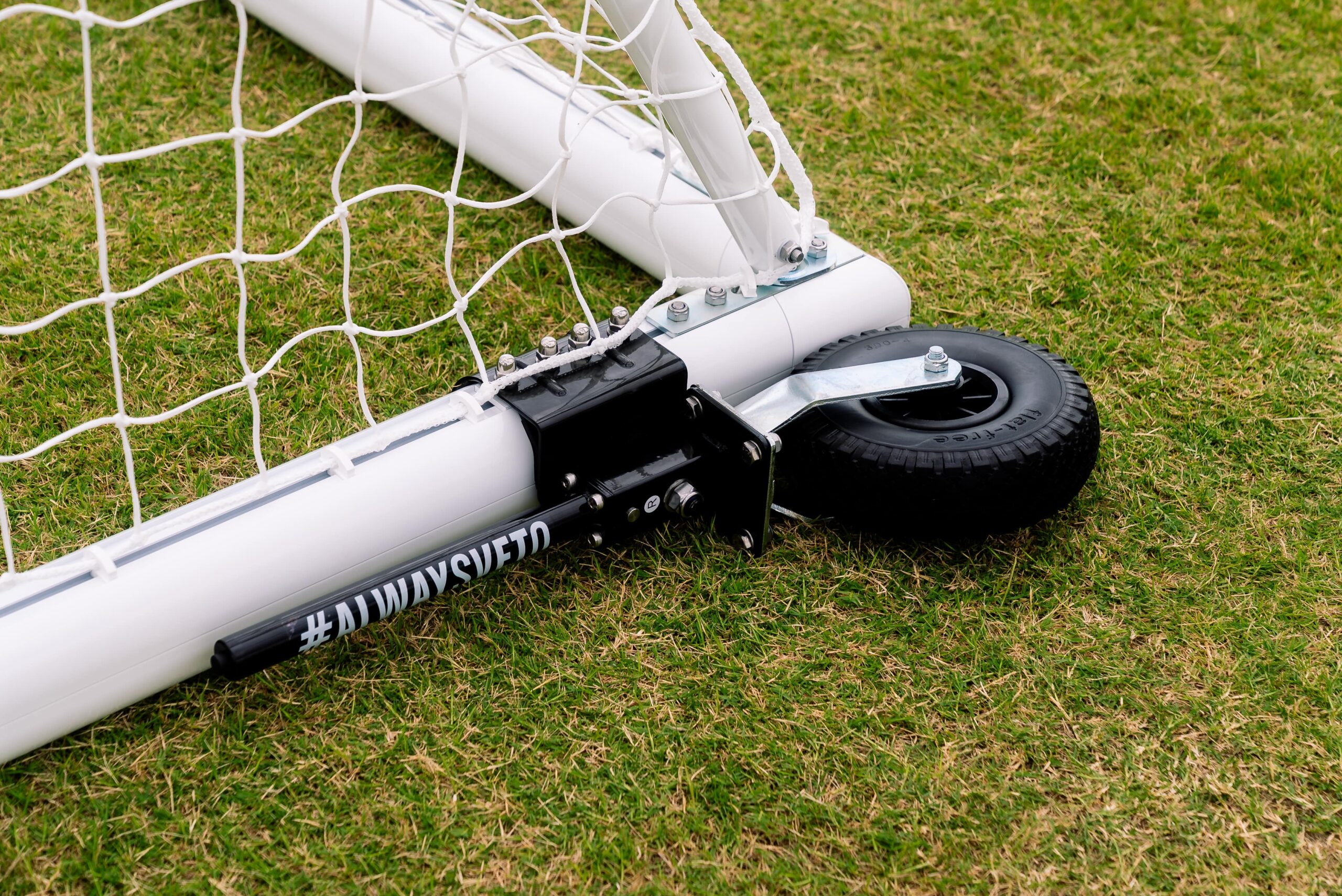 NEXTGEN Portable Aluminium U10 TO U13 Goal w/ 360 Wheels - Image 3