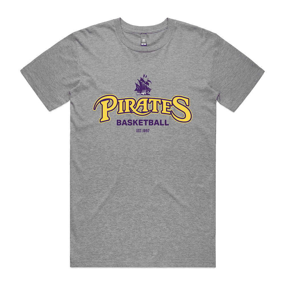 SOUTH WEST PIRATES - GREY TEE