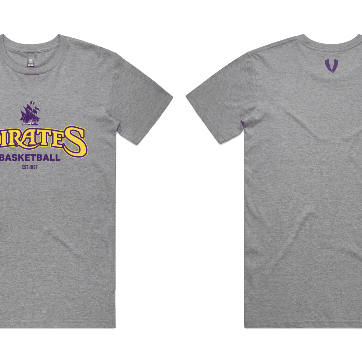 SOUTH WEST PIRATES - GREY TEE