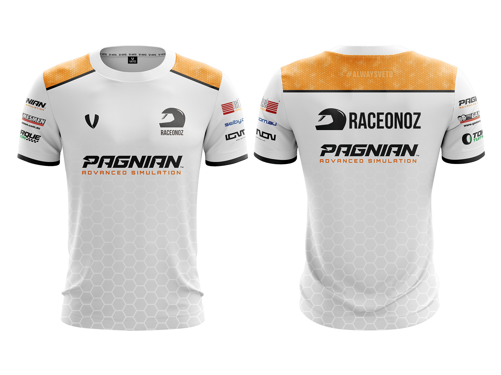 RACEONOZ - WHITE SUPPORTER SHIRT