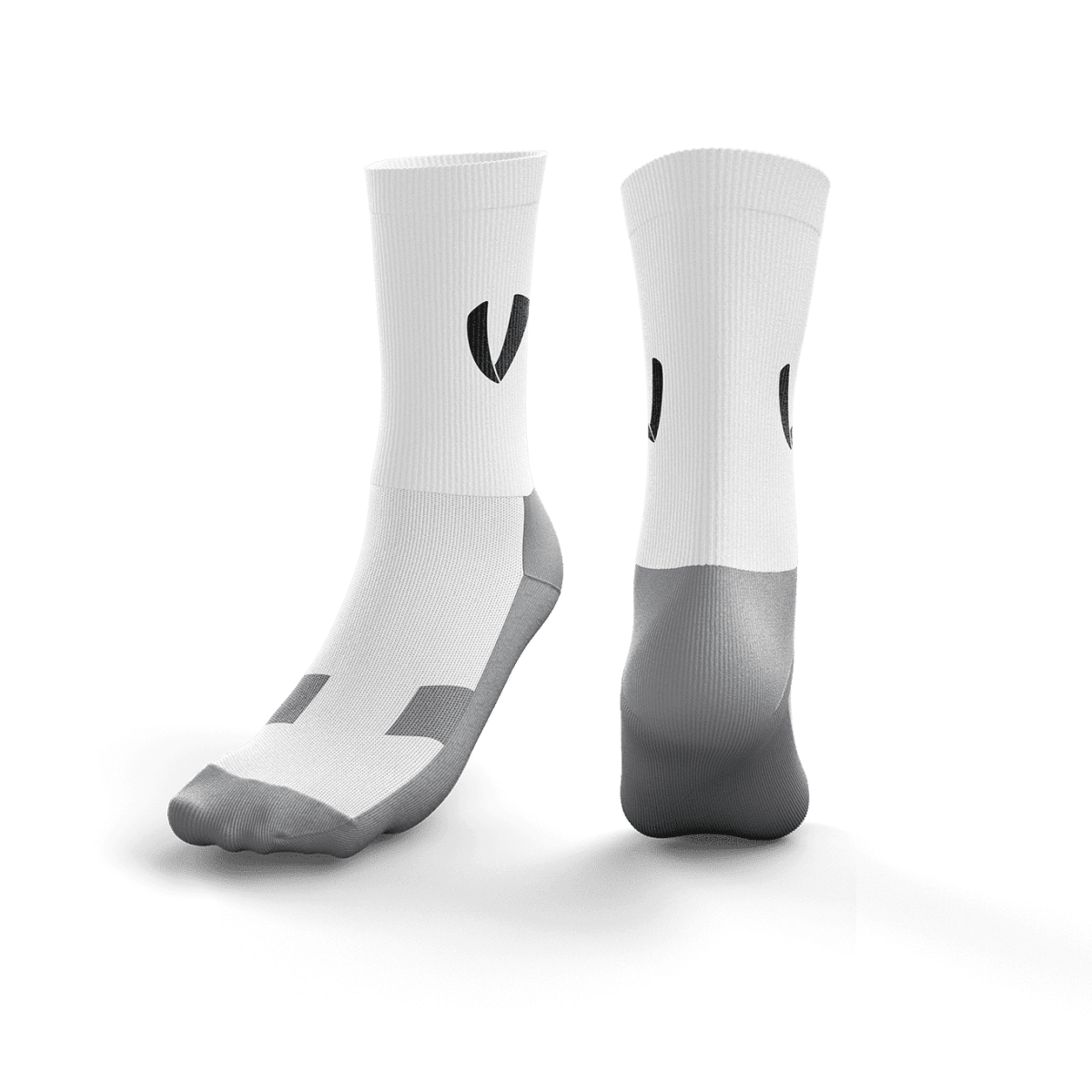 LUX-FIT Socks - White / Grey
