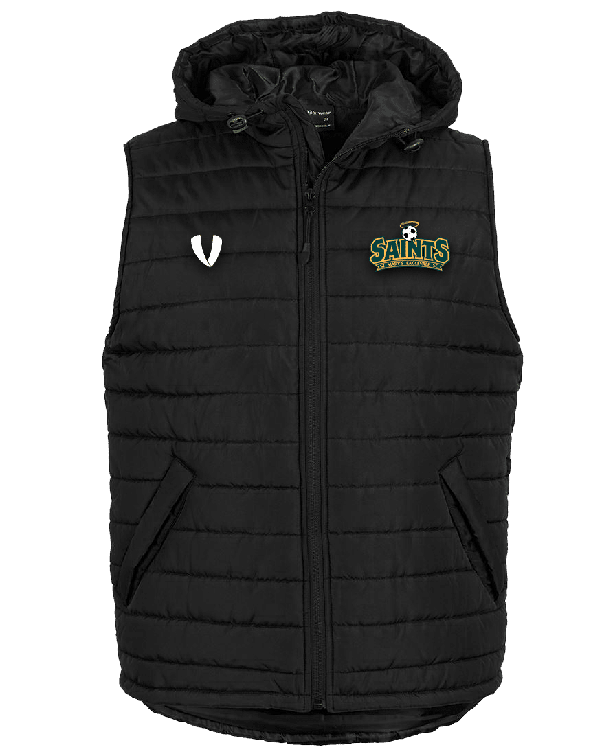 St Mary's Eaglevale SC - Puffer Vest - Black