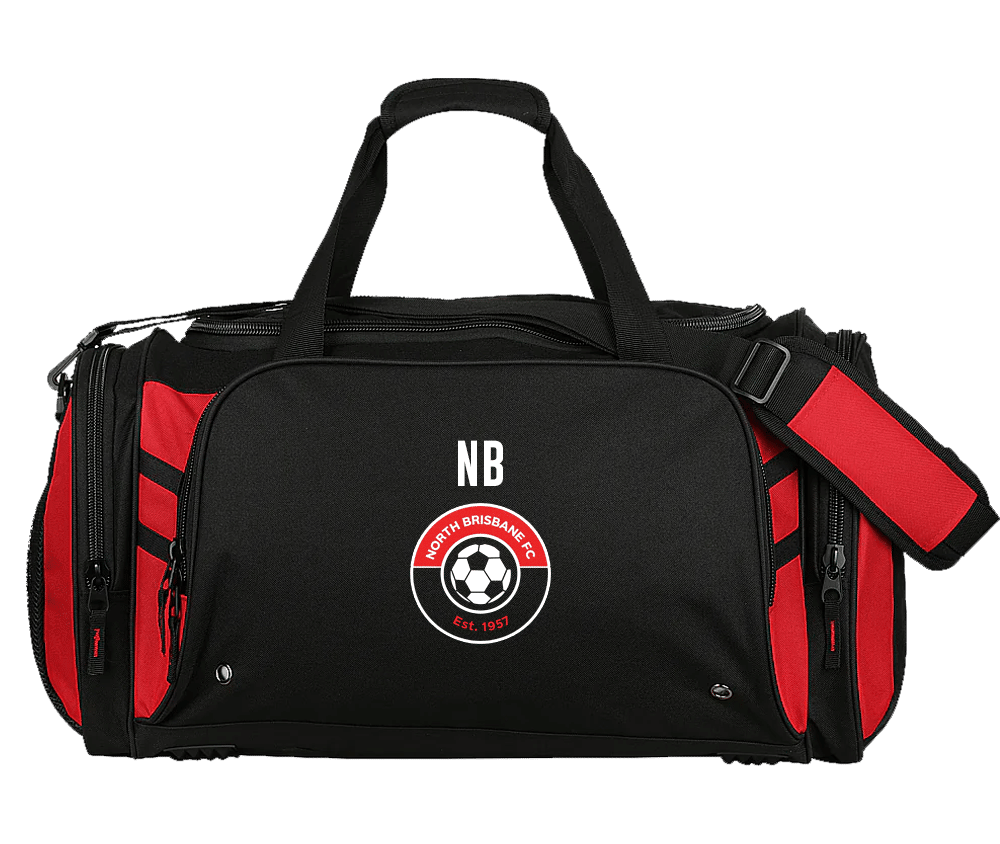 NORTH BRISBANE - TASMAN KITBAG - BLK RED