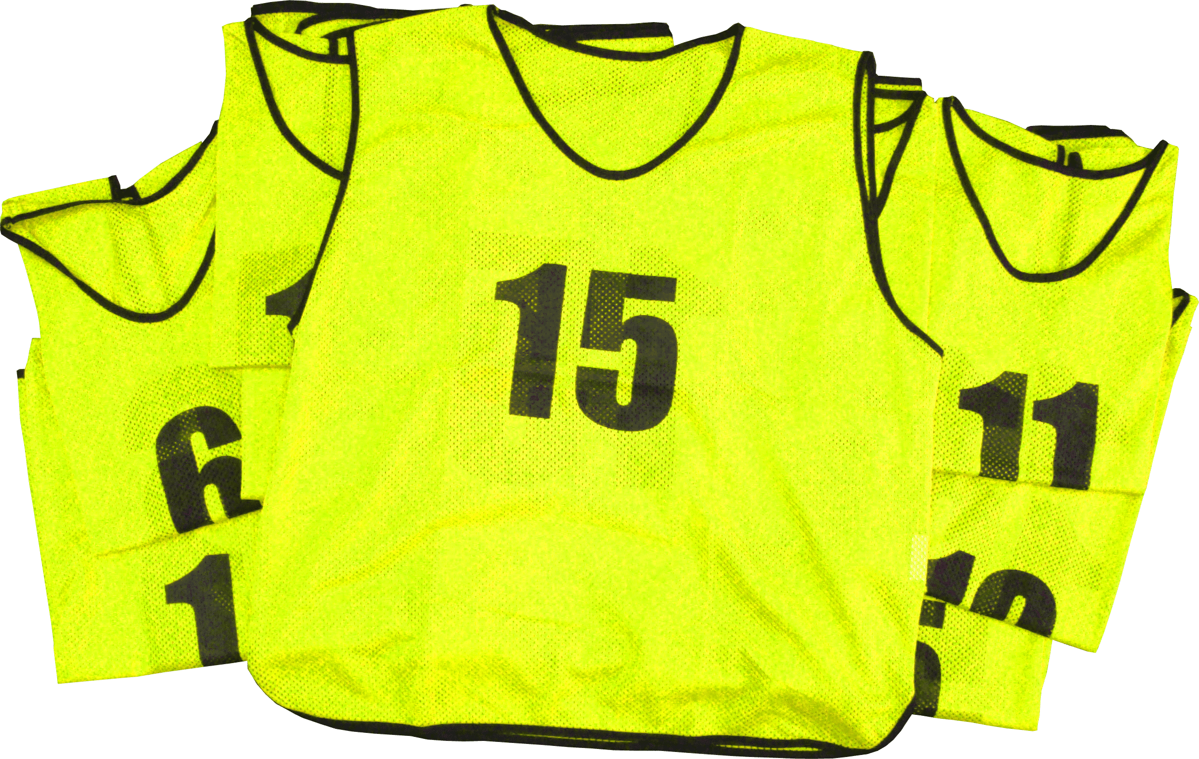 Numbered Training Bibs - Neon