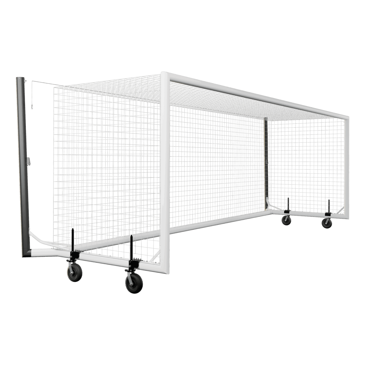 NEXTGEN Portable Aluminium Full Size Box Goal w/ 360 Wheels