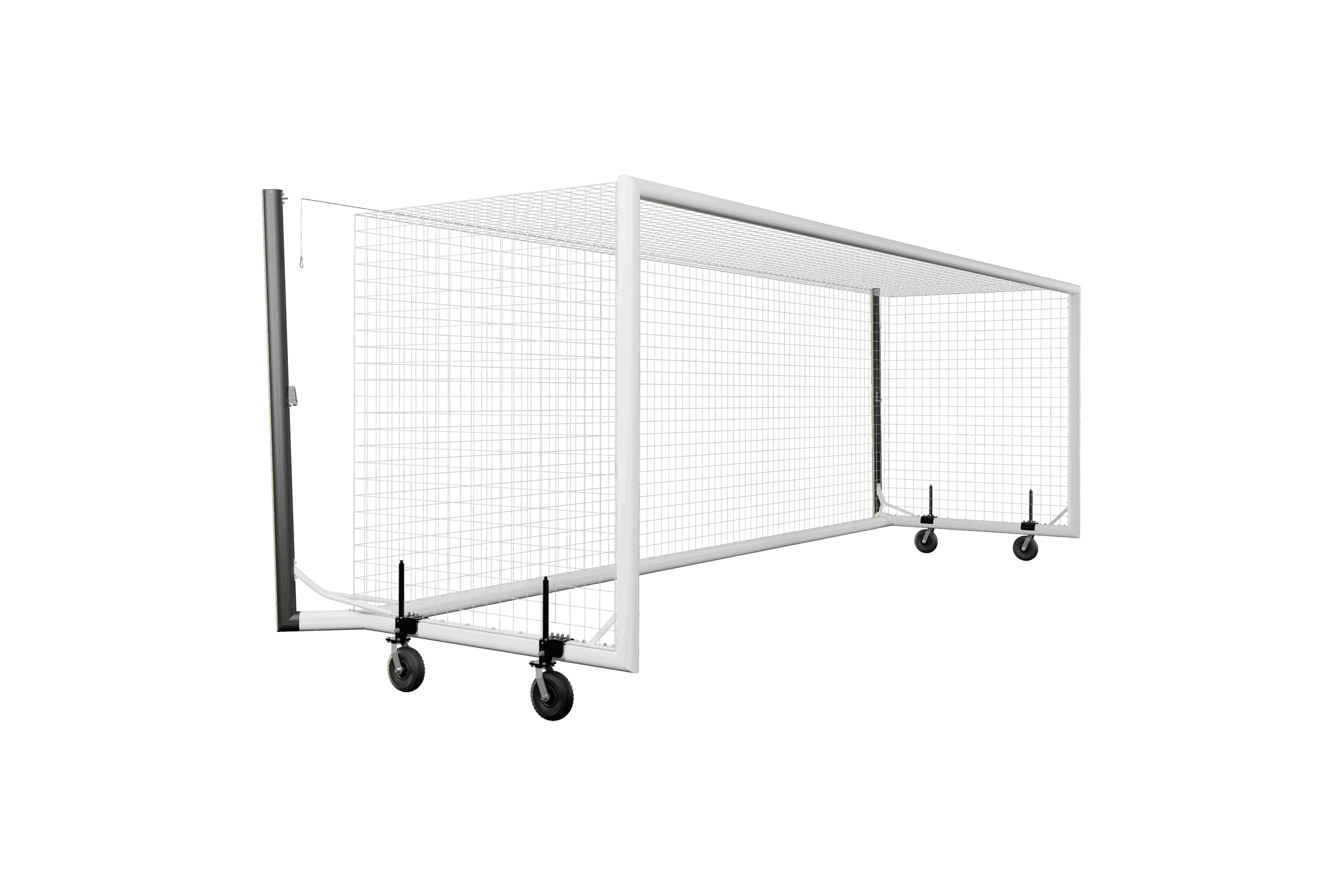 NEXTGEN Portable Aluminium Full Size Box Goal w/ 360 Wheels