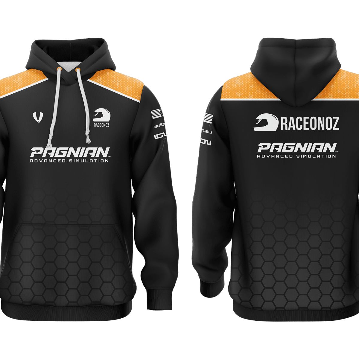 RACEONOZ - BLACK SUPPORTER HOODIE