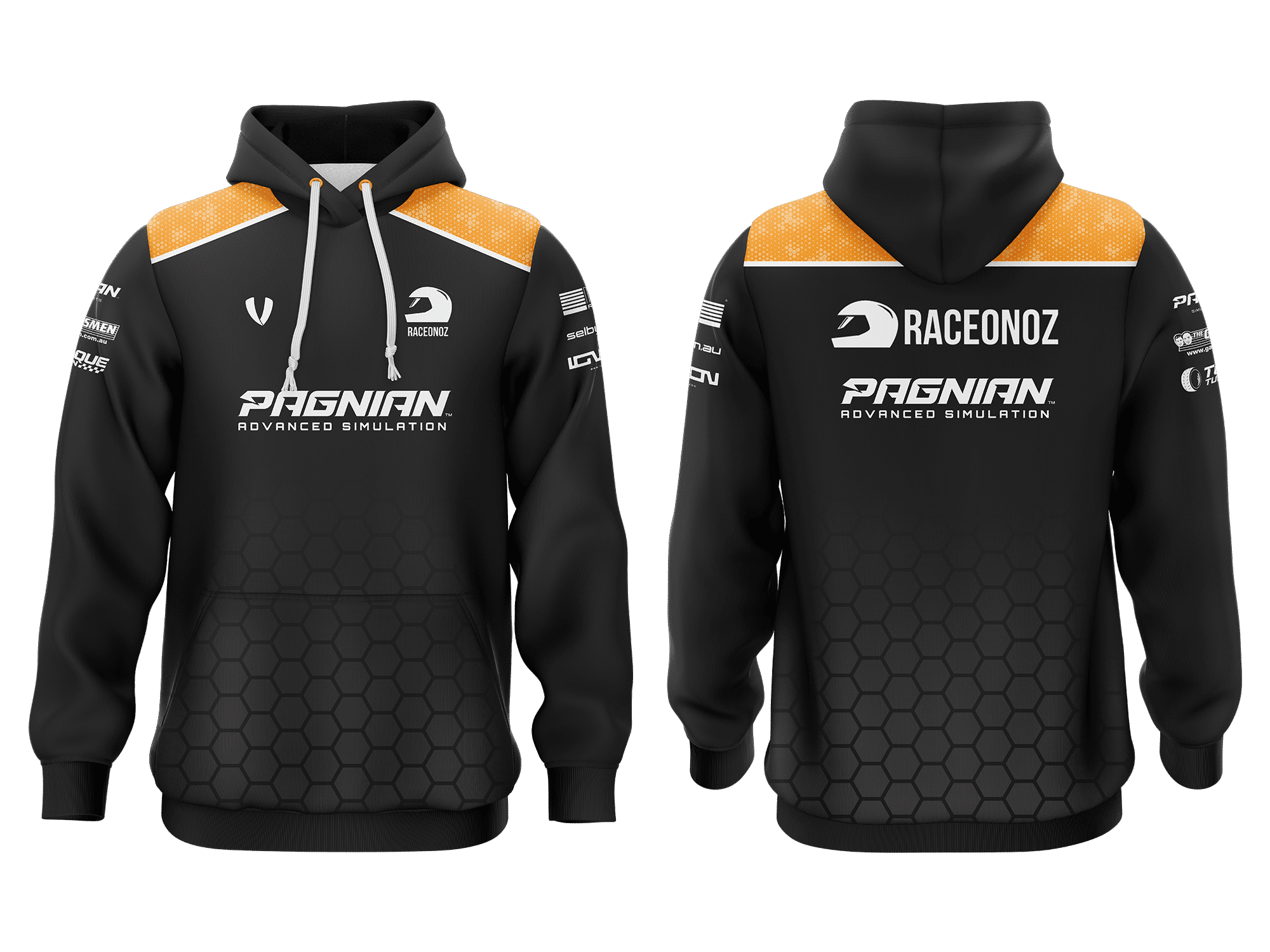 RACEONOZ - BLACK SUPPORTER HOODIE
