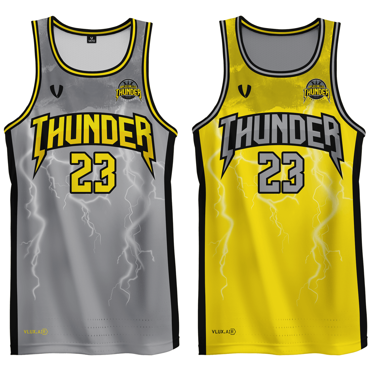 RIPLEY VALLEY THUNDER PLAYING REVERSIBLE SINGLET