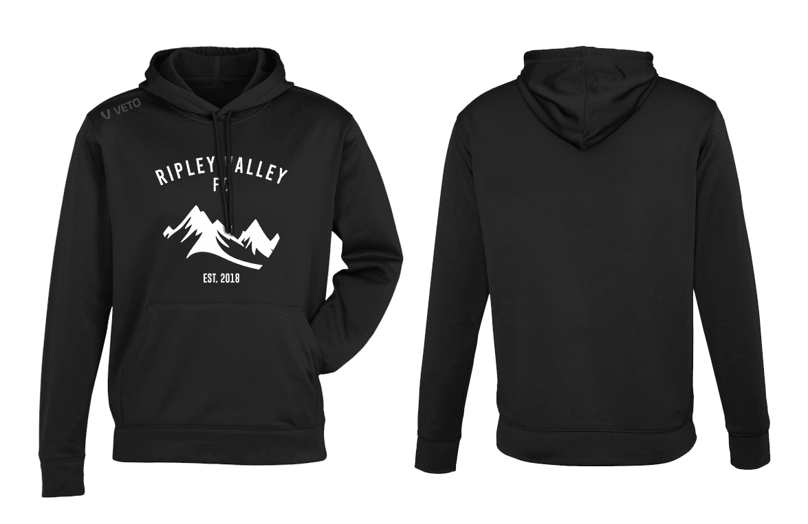 Ripley Valley FC - Hoodie - Stock - BLK - Design 01