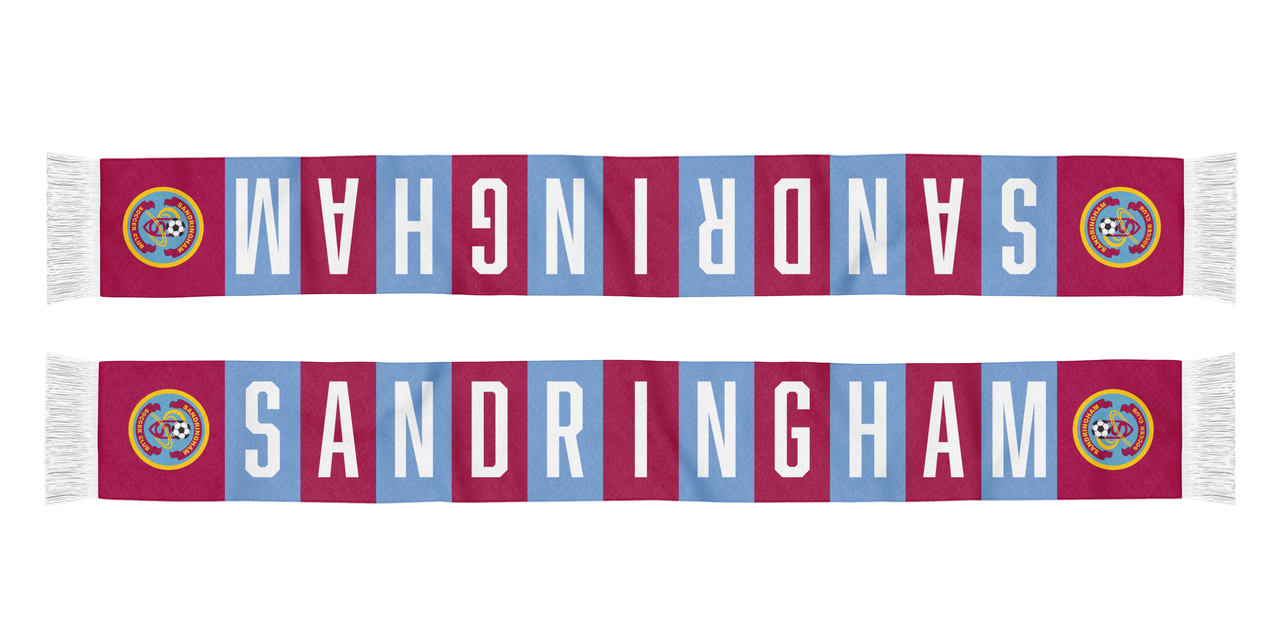 Sandringham SC - Scarf - Maroon / Blue