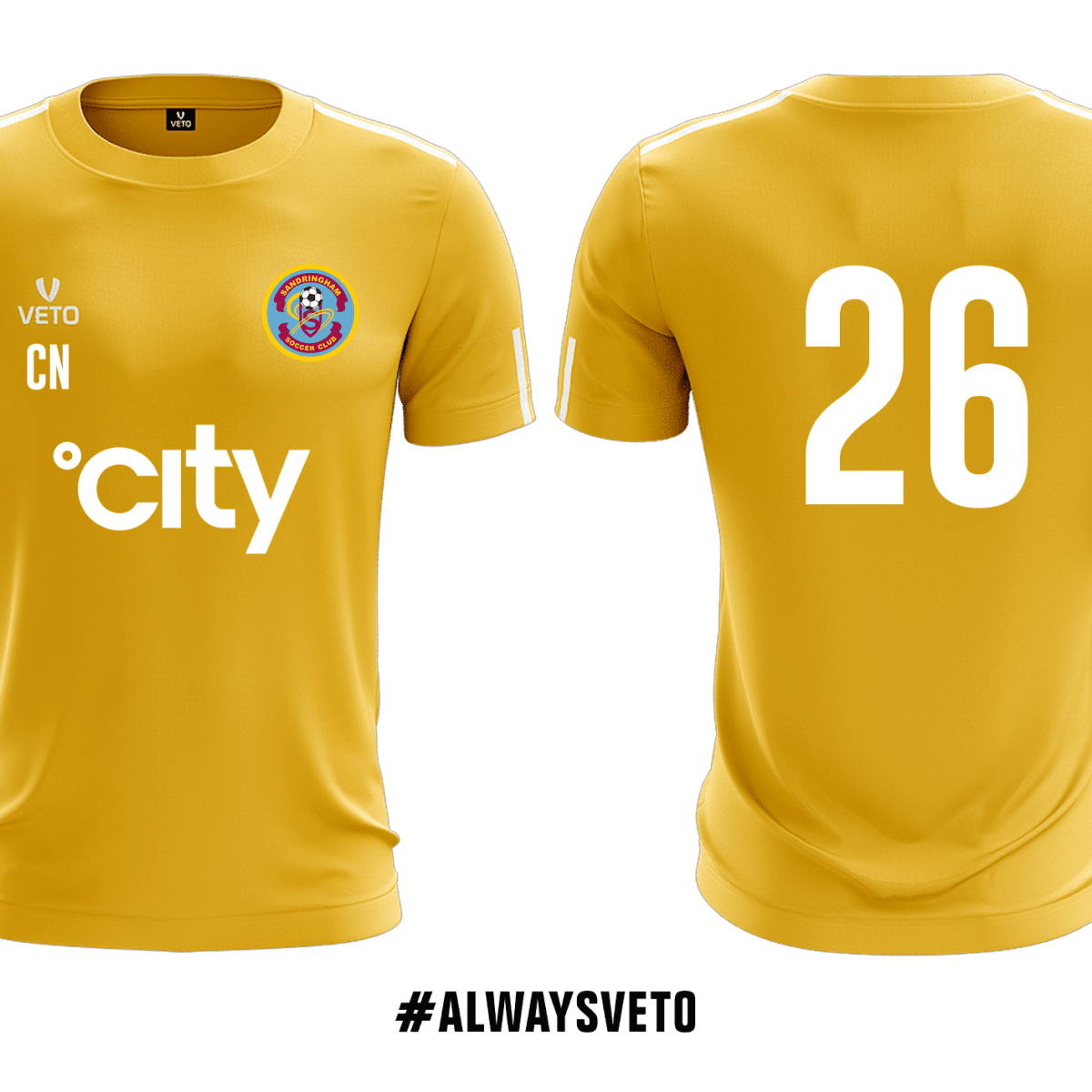 Sandringham SC - Junior Training Jersey - Yellow