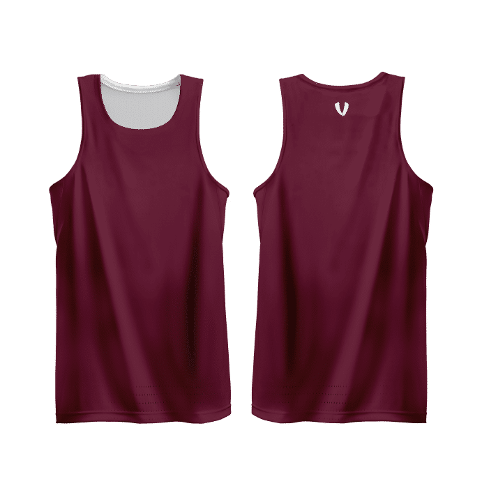 Vault Reversible Basketball Singlet - MAROON/WHITE