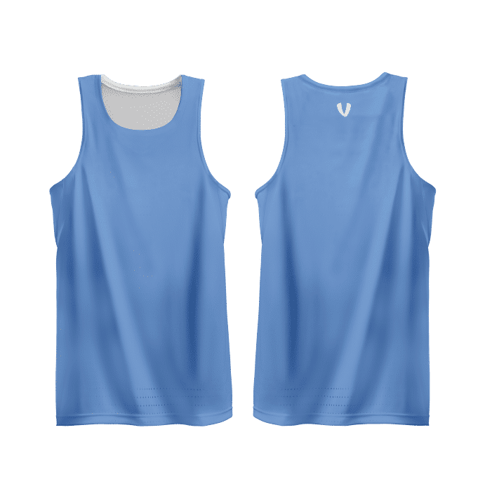 Vault Reversible Basketball Singlet - SKY/WHITE
