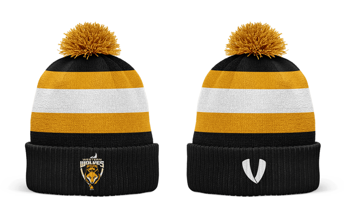 WESTERN WOLVES - POM POM BEANIE