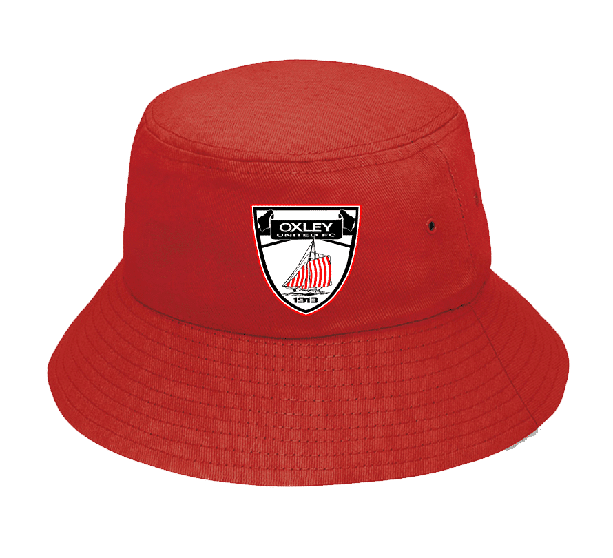 Oxley United Club Bucket Hat Red