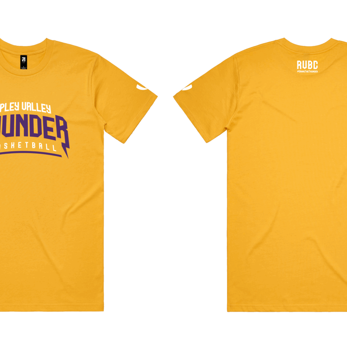CLUB SUPPORTER T-SHIRT (TEXT) - YELLOW