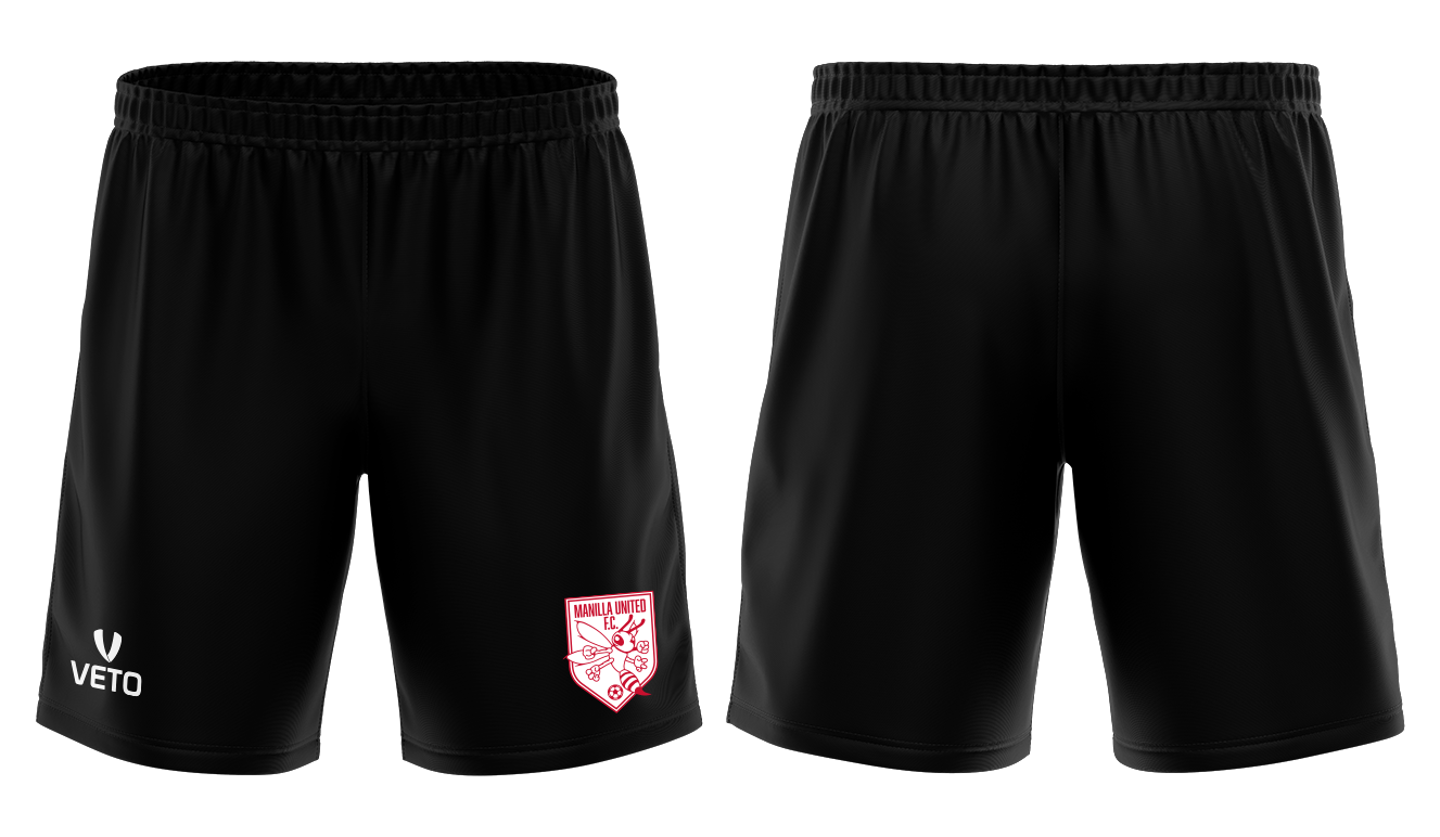 Manilla United FC - Playing Shorts - Black