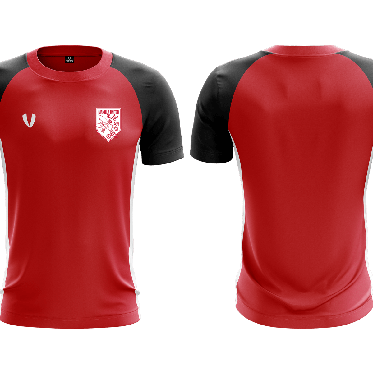 Manilla United FC - Jersey - Red/Black