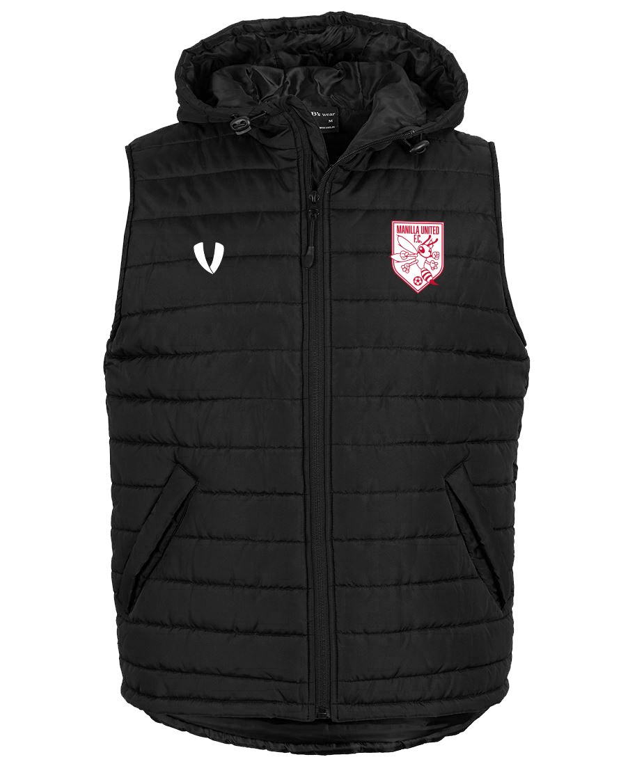 Manilla United FC - Puffer Vest - Black