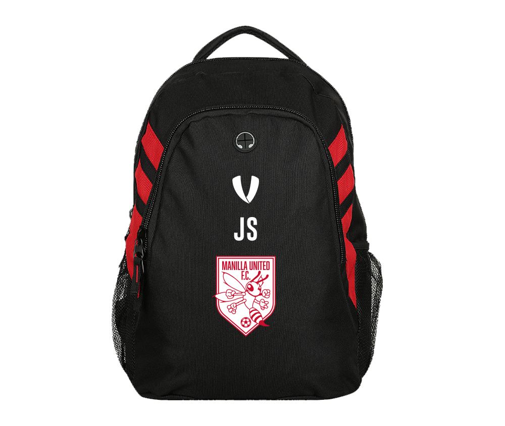 Manilla United FC - Backpack - Black/Red